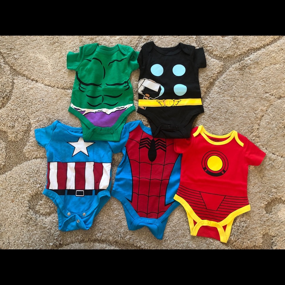 Marvel Onesies (5 pack)